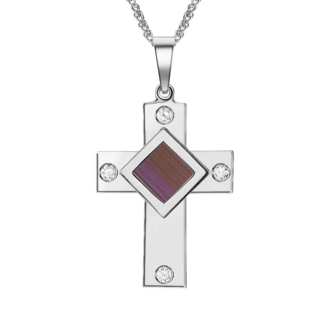 Classic Cross Necklace with Diamonds