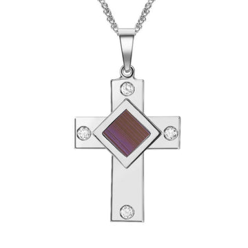 Classic Cross Necklace with Diamonds