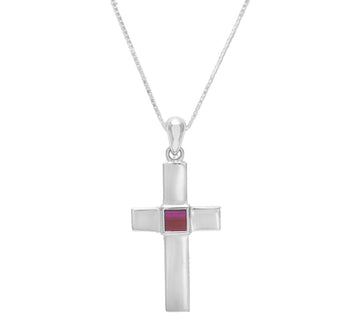 Classic JNB Cross Necklace - Nano Bible New Testament