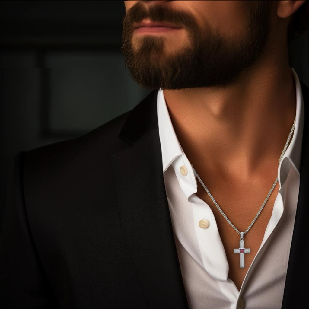 Classic JNB Cross Necklace - Nano Bible New Testament