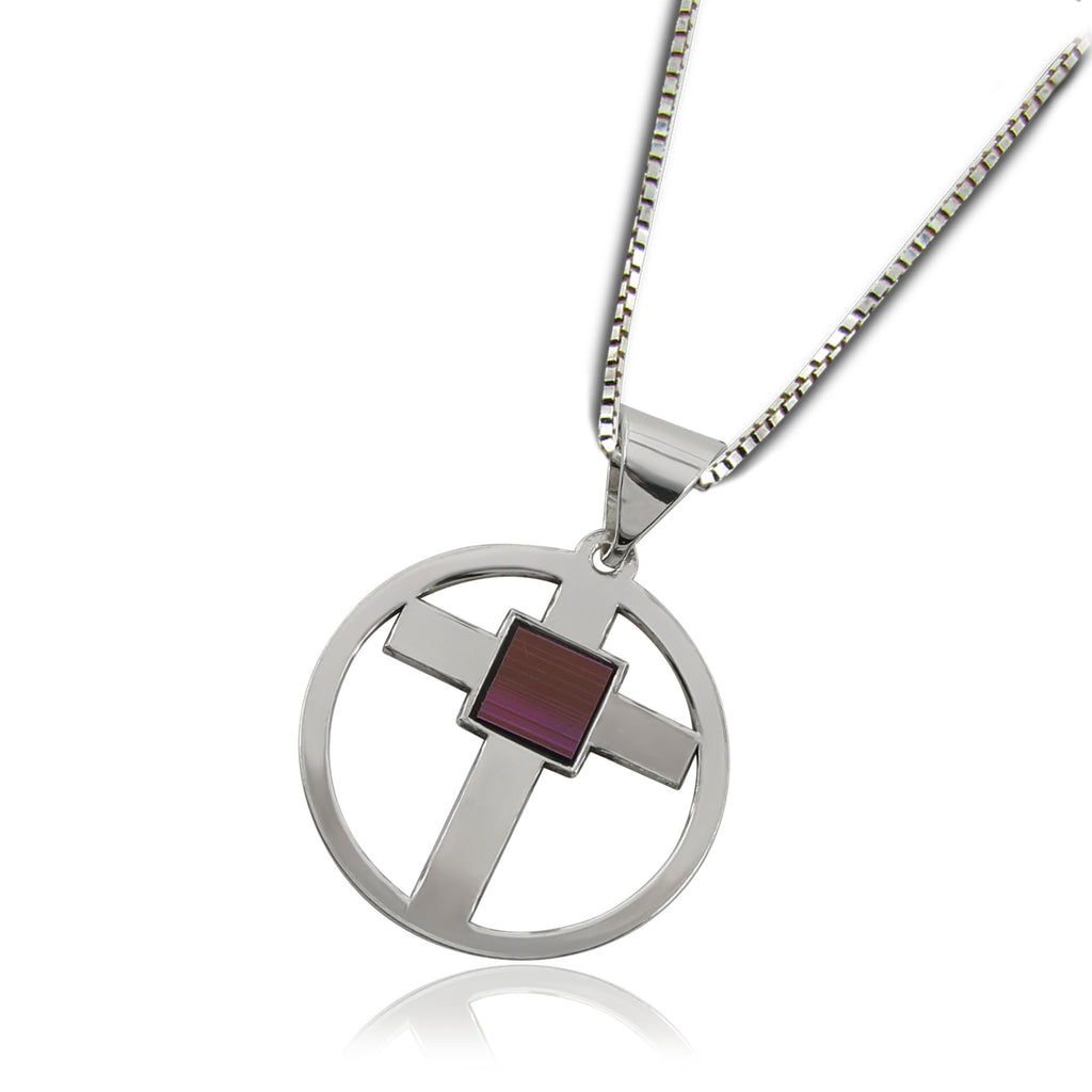 Cross within a Circle Necklace