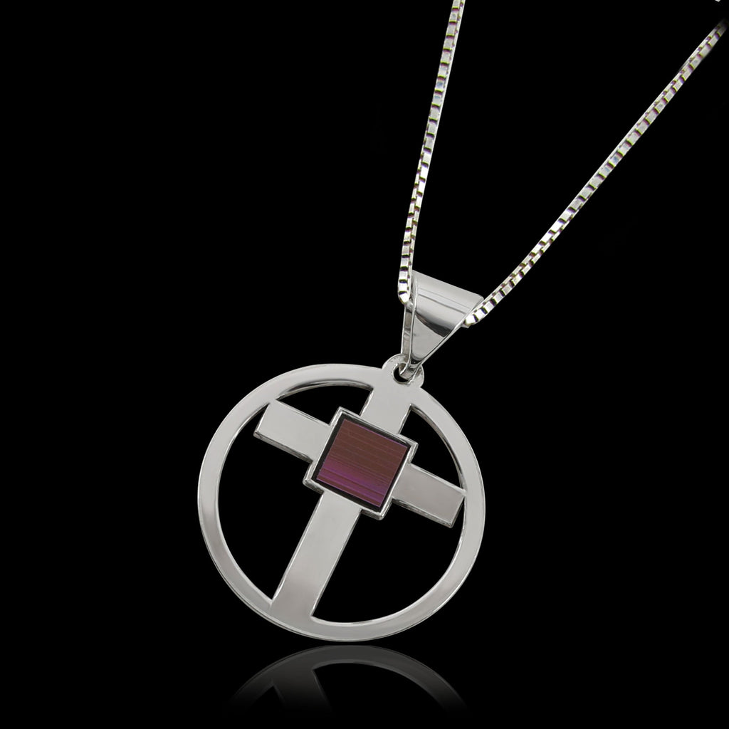 Cross within a Circle Necklace