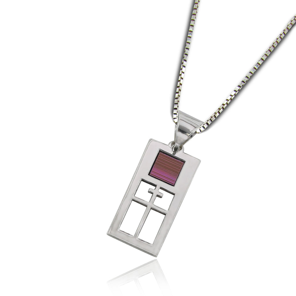 Double Cross within a Square Necklace