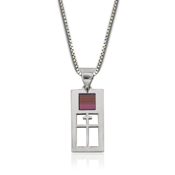 Double Cross within a Square Necklace