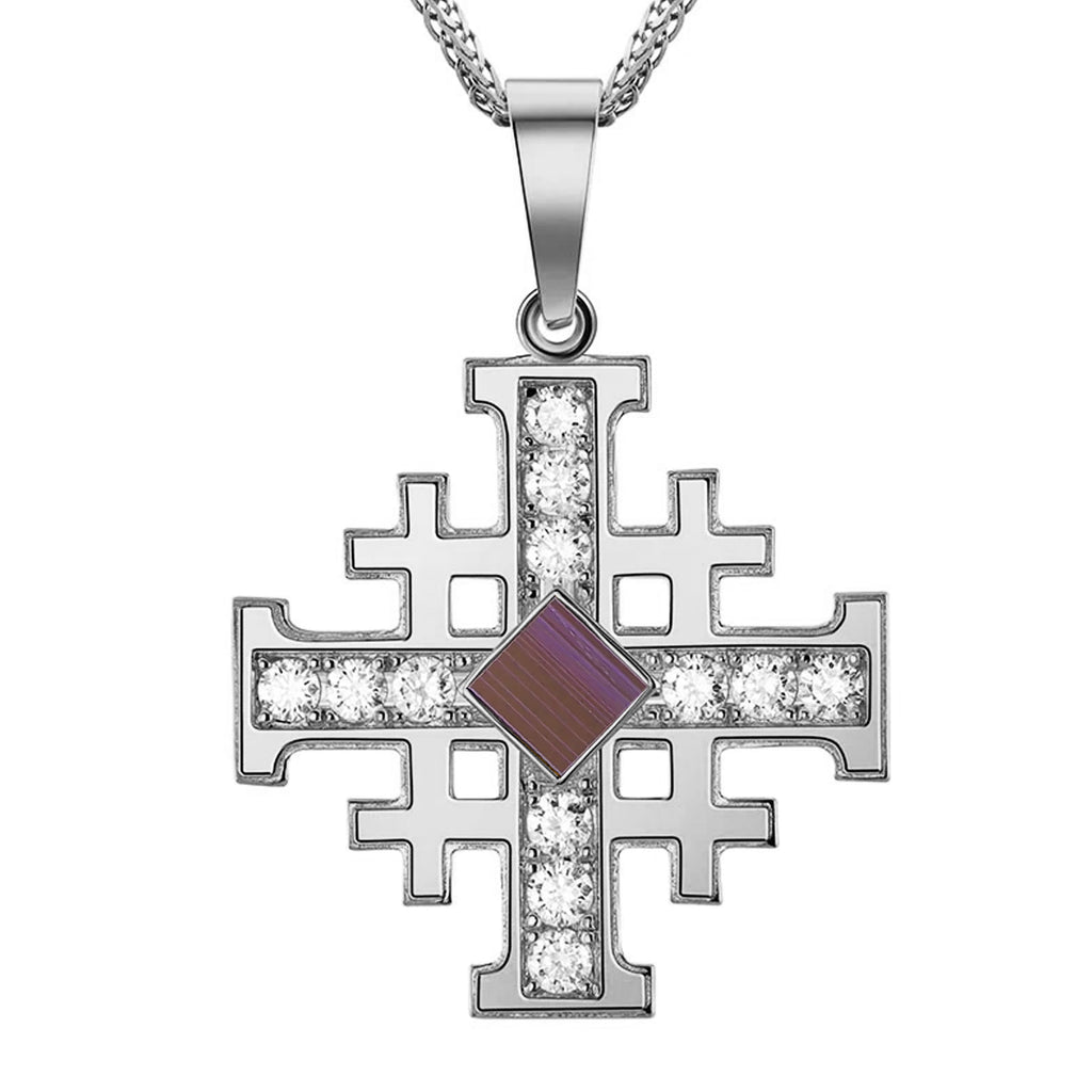 Glamorous Cross Necklace - 14K Gold + Diamonds