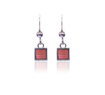 Nano Bible Delicate Square earrings-new Testament