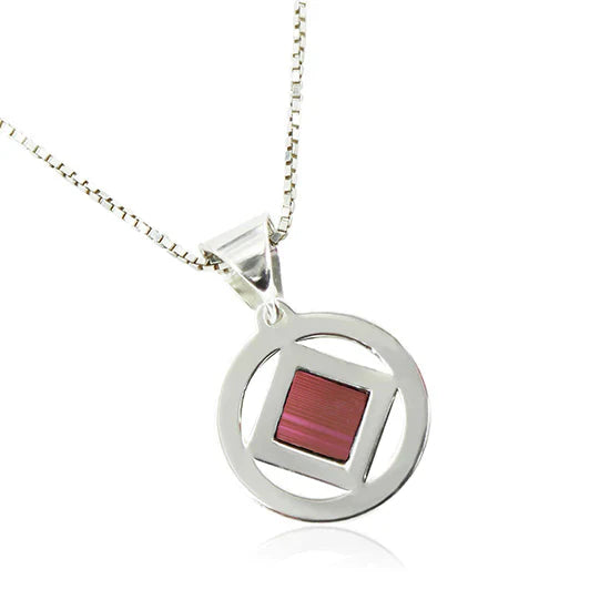 The Hoop & Square JNB Pendant