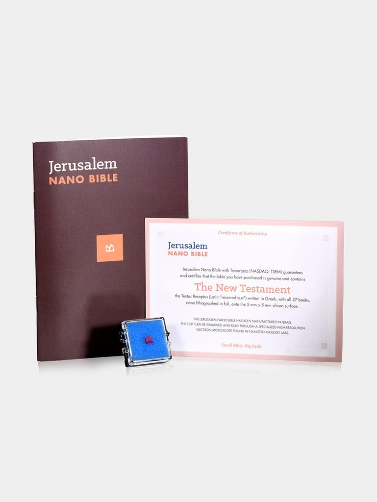 The TREE OF LIFE- Nano Bible on the side of the tree- Gold Plated- New Testament