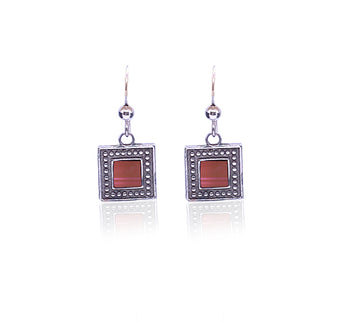 Delicate Square with Dots earrings-new Testament