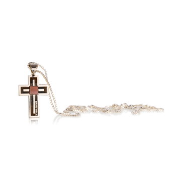 Detailed Cross necklace Jerusalem Nano Bible New Testament